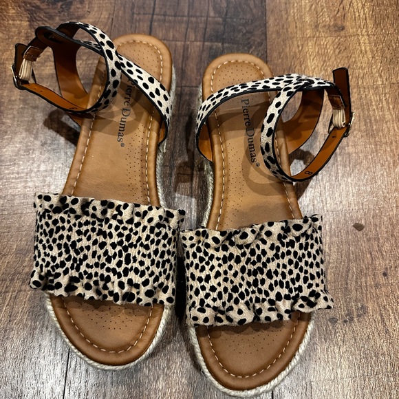 Pierre Dumas Shoes - Pierre Dumas Spotted Sandals with Ankle Strap
